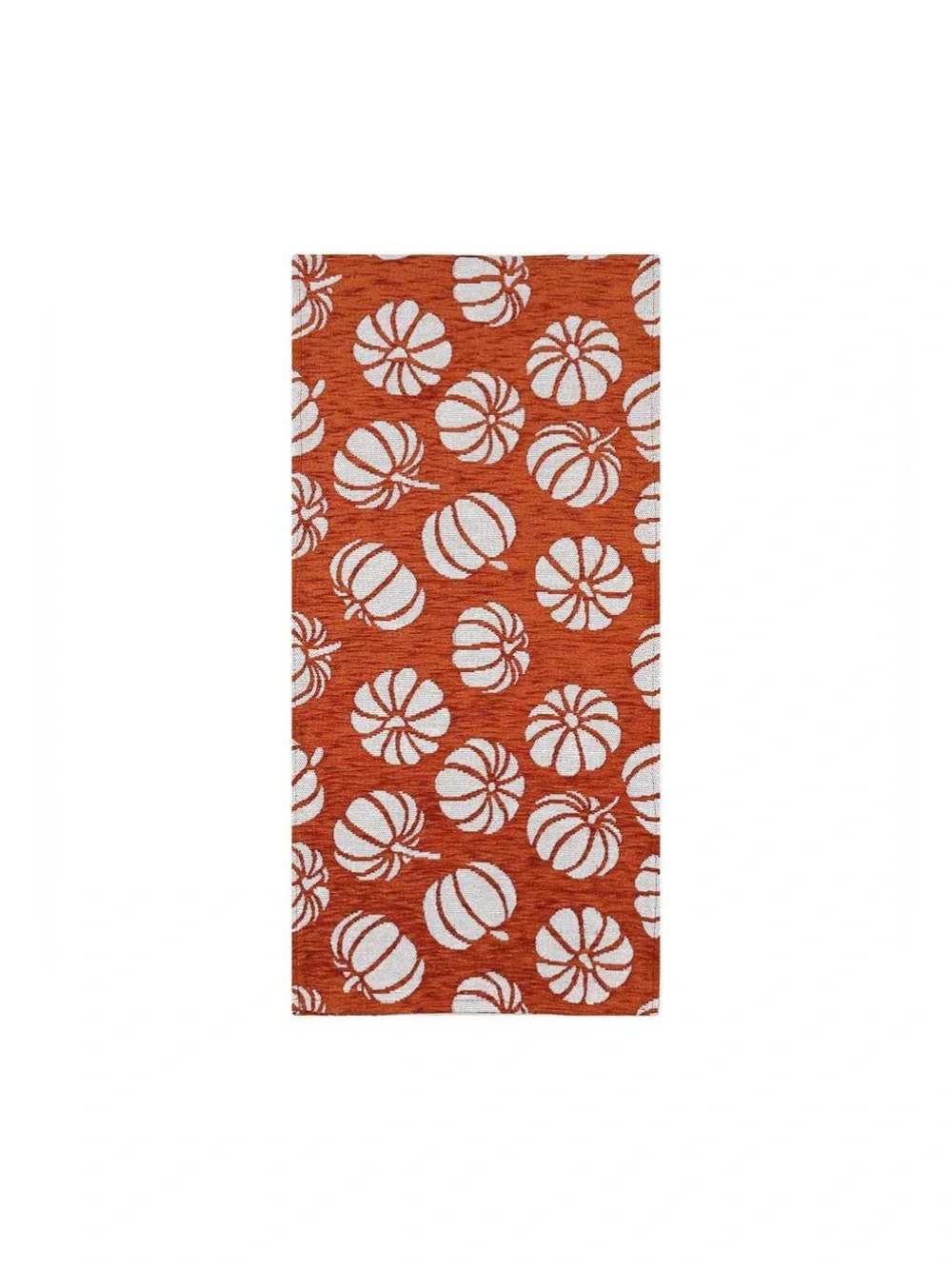 Fall Pumpkins Orange Farmhouse Table Runner